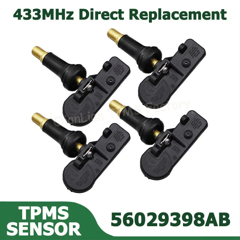 433MHz TPMS Sensor for Jeep Wrangler Unlimited 2006-2019 | Direct Replacement Tire Pressure Monitori