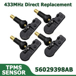 433MHz TPMS Sensor for Jeep Wrangler Unlimited 2006-2019 | Direct Replacement Tire Pressure Monitori