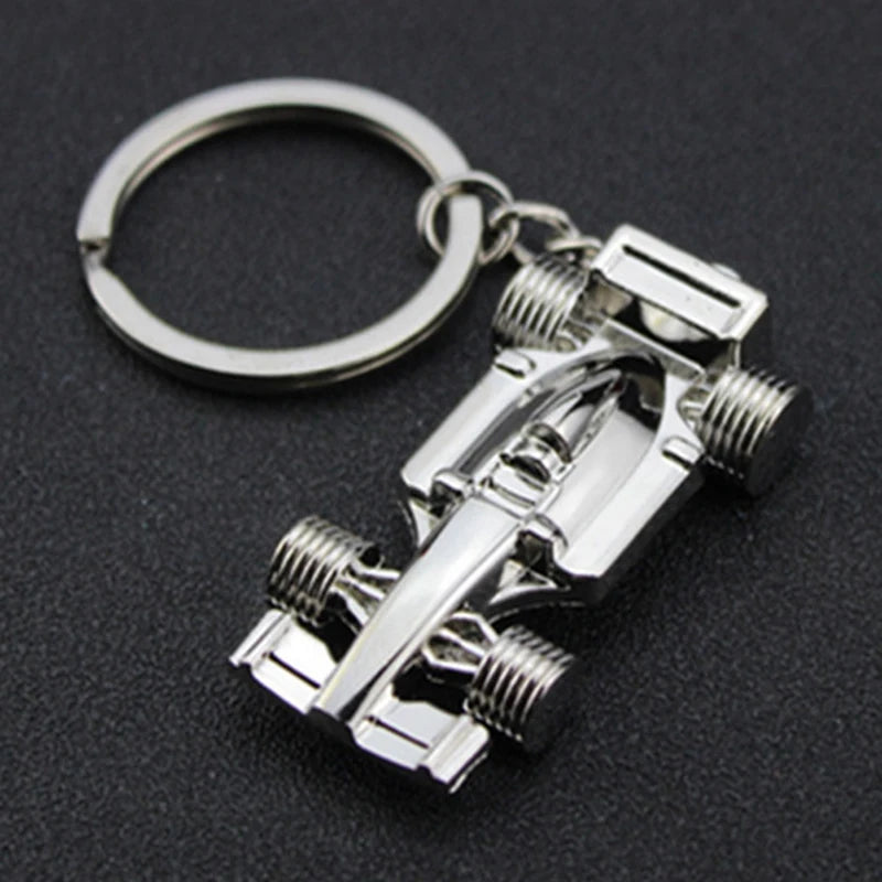 Fashion Mini Formula 1 Racing Car Styling Pendant Keychain For Men Handbag Activity G lifestyle view
