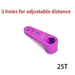 NEEBRC 25T Metal Servo Arm 3 Holes for 1/10 RC 12KG 7KG 21G 2KG Servo Car Boat Robot Wltoys Futaba HSP Axial SCX10 Accessories