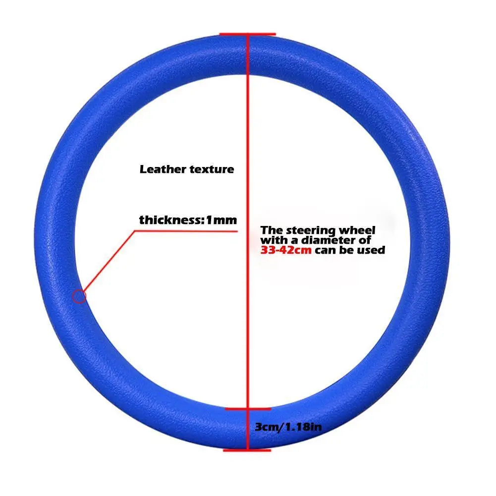 Silicone Steering Wheel Cover Soft Non-Slip additional angle