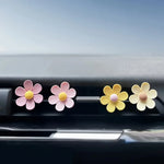 4pcs Car Outlet Vent Perfume Clips Candy-colored Flower Car Air Freshener Air Conditioning Outlet Incense Car Accessories