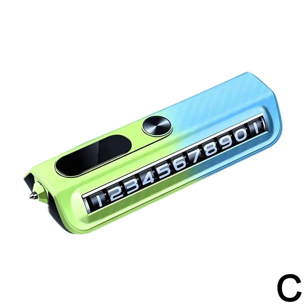 Multi-functional Car Phone Number Plate Decoration Vehicle Number Plate Temporary Parking Number Plate Car Accessories