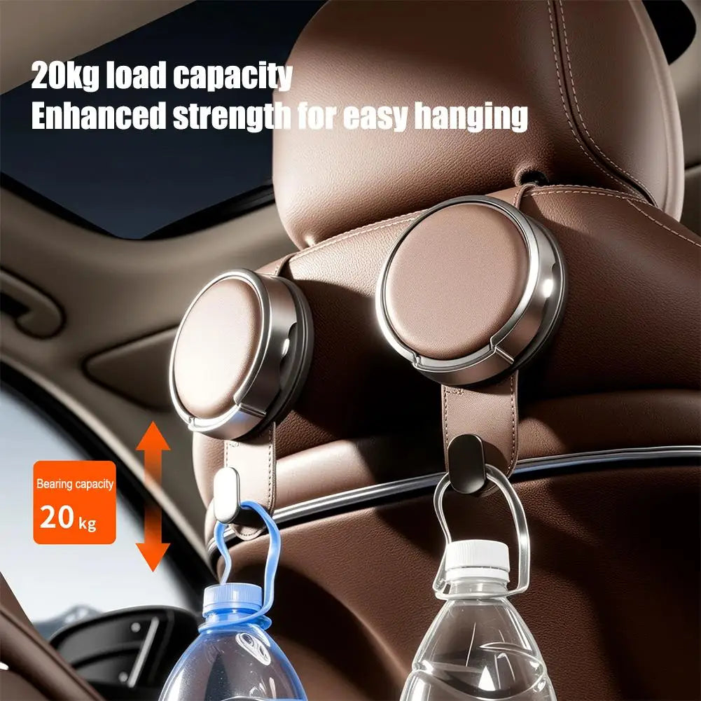 Car Headrest Hook with Foldable Cup Holder alternate view