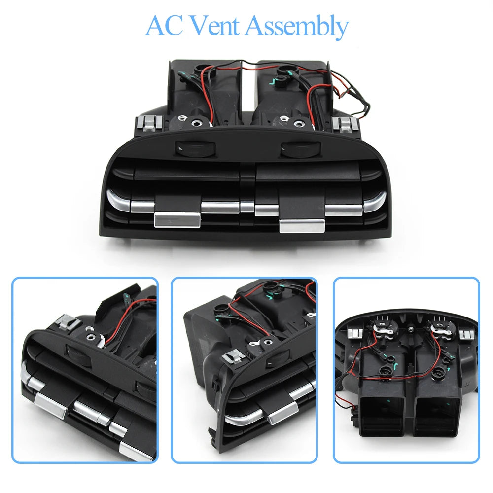 Rear Air Conditioning AC Vent Grille Outlet Cover Panel  Assembly Slider Clip For Maserati Ghibli 2014-2020 670021523