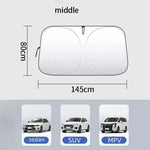 Car Windshield Sun Shade Covers Front Window Sunscreen Sun Visors Heat Insulation Sunshade Parasol for Car Accessories WORLDKPI