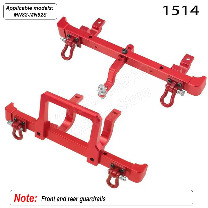 MN Series 82 82S Off-road Vehicle Parts - Metal Upgrade Accessories: Front and Rear Axles, Transmission Shaft, Tie Rods, Frame
