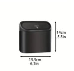 Car Trash Can (with Lid) Contains 1/2/3 Garbage Bags, Small Car Trash Can, Leak-proof lifestyle view