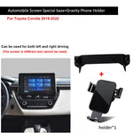 Car Mobile Phone Holder For Toyota Corolla 2019-2023 8-inch Screen Fix Special Bracket Gravity GPS Cell Phone Holder