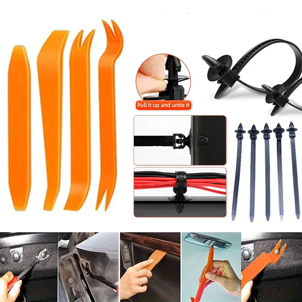 680pcs/Box Auto Fastener Clip 23 Sizes Mixed Car Body Push Retainer Pin Rivet Bumper Door Trim Panel Retainer Fastener Kit
