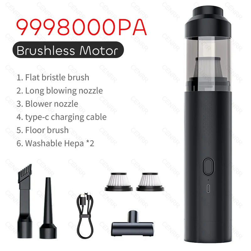 CENRR 9998000Pa Car Vacuum Cleaner | Powerful Wireless Portable Car and Home Cleaner alternate view