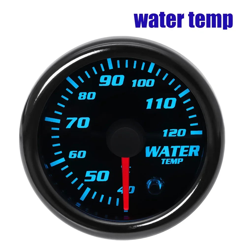 12V 52mm 7 Colors Backlight Digital Car Gauge Boost Psi Water Temp Oil Temp Oil Pressure Voltmeter Fuel Press Tachometer Meter