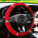Shiny Leather Car Steering Wheel Cover Suitable for 14.5 - 15 Inch Car Interior Accessor detail view