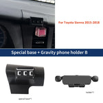 Car Mobile Phone Holder For Toyota Sienna 2015 2016 2017 2018 Mount Wireless Charging Phone Holder Special Fixed Base accessorie