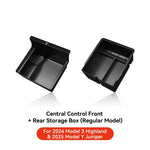 Car Storage Box for Tesla Model 3/Y Highland | Center Console Hidden Organizer alternate view
