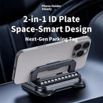 360° Rotatable Universal Car Phone Holder with Parking Number Plate Dashboard Mount alternate view