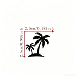 palm tree Decal Waterproof Sticker Car Rearview Mirror Windshield Side Window Sun Visor Ocean Beach Vinyl universal Fit Auto
