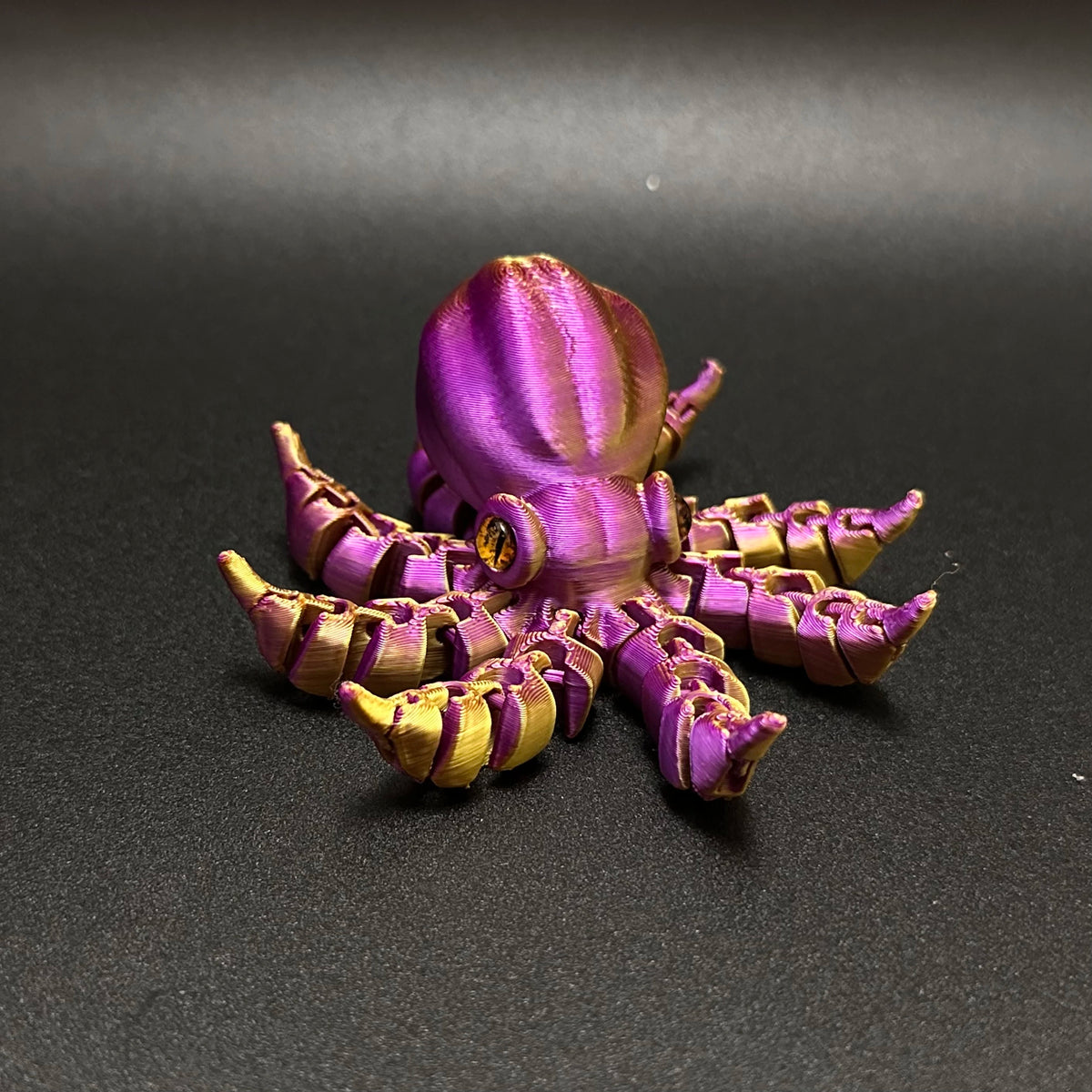 1pc Banana-Inspired Jointed Octopus Car Dashboard Ornament Sculpture, Colorful Car Ornament Collectible, Unique Banana Design