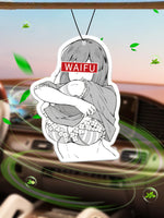 Anime Design Waifu Hilton (Hotel Scent) Car Air Freshener | Rearview Mirror Hanger & Dual-Purpose Ai