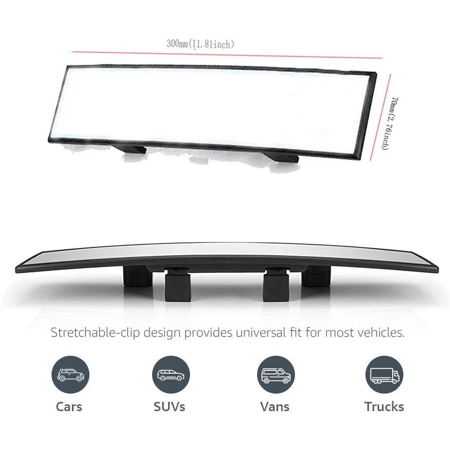 Auto Anti glare Wide Angle Convex Rearview Mirror Car Interior Rear View Baby Child Seat Watch Blue Sun Visor Goggle Safety
