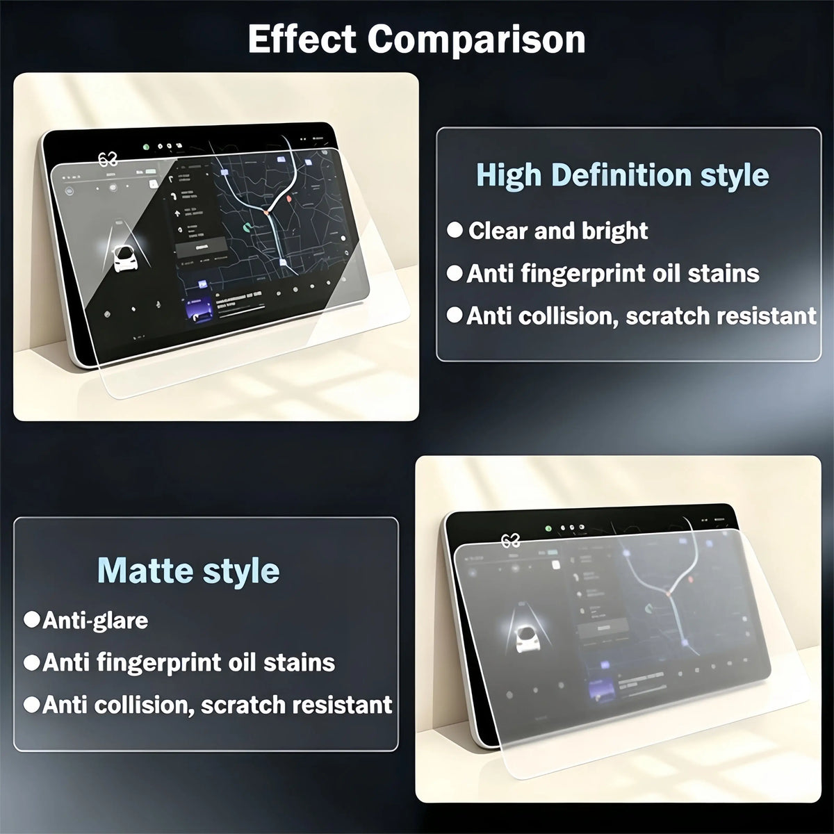 For DEEPAL S05 2024-2026 Car interior GPS navigation matte anti-glare protective film LCD screen tempered glass film accessories