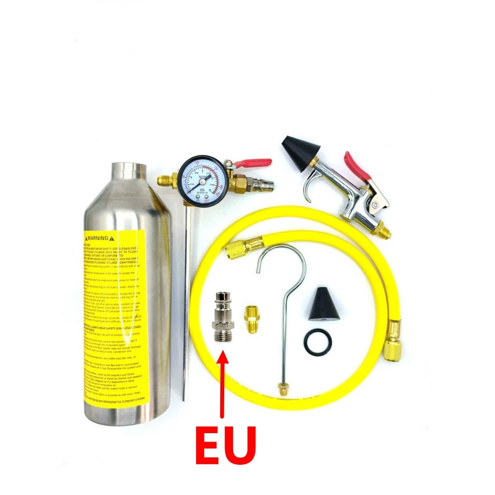 Automotive Air Conditioning Cleaning Canister | A/C System Flush SET for JP EU US alternate view