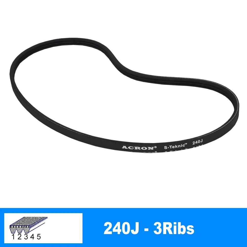 240J PJ610 V-Belt 3/4/5/6/7/8 Ribs For RC Model Motor Transmission Timing Belt additional angle