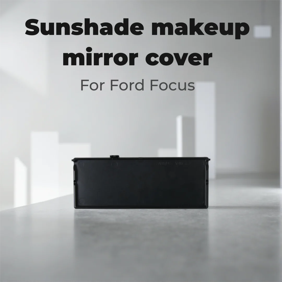 1Pcs Sun Visor Mirror Cover For Ford Focus 2012-2018 Car Interior Makeup Mirror Cover Replacement ABS Sun Visor Light Cover
