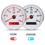 85mm Tachometer Gauge with Digital Hourmeter RPM Sensor | Universal for Car Boat lifestyle view