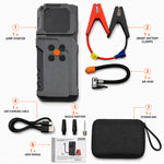 Car Jump Starter Power Bank Portable Air Pump Tire Air Compressor Car Battery Emergen alternate view