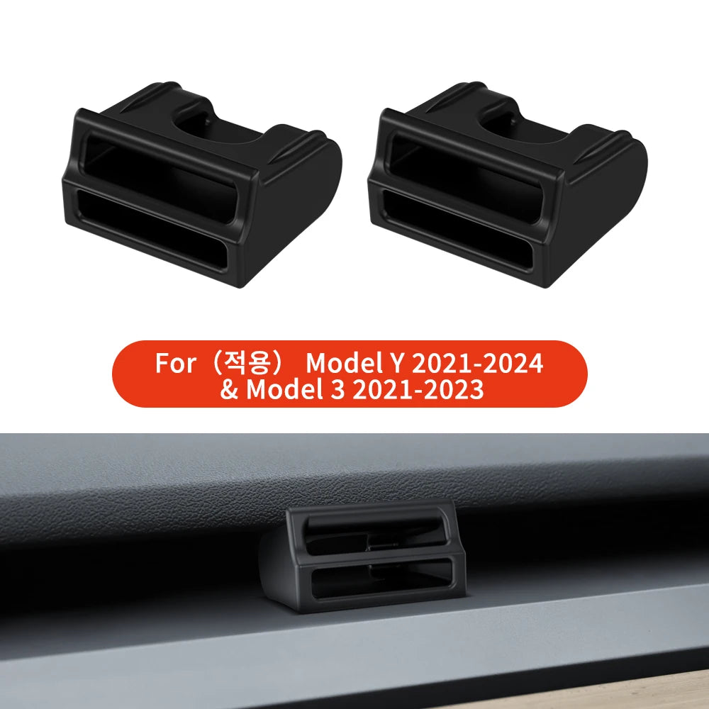 YZ For Tesla Model 3/Y 2021-2026 air outlet aromatherapy clip bracket soft silicone ar close-up view