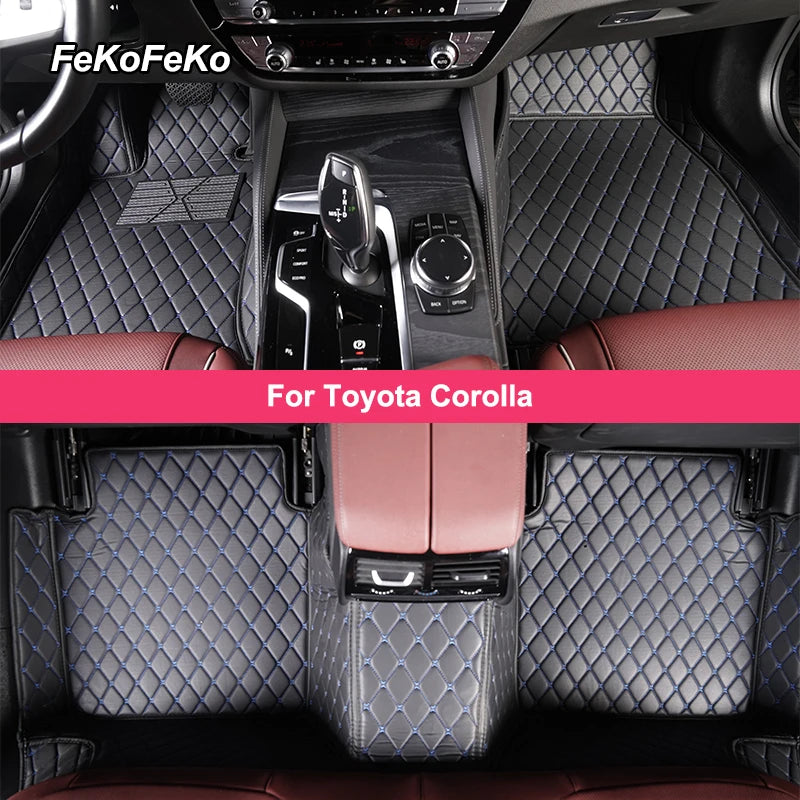 Custom Car Floor Mats For Toyota Corolla 2000-2026 Auto Carpets Foot Coche Accessories