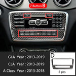 Car Styling Carbon fiber interior button panel Decoration Cover Trim Sticker frame additional angle