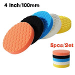5pcs Car Polishing Pad Kit Set | Self-Adhesive Buffing Waxing Sponge Wool Wheel for P alternate view