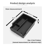 Center Console Organizer Tray for BYD Song Pro 2025 Armrest Storage Box with Non-Slip Mat Drop-in Car Interior Accessory