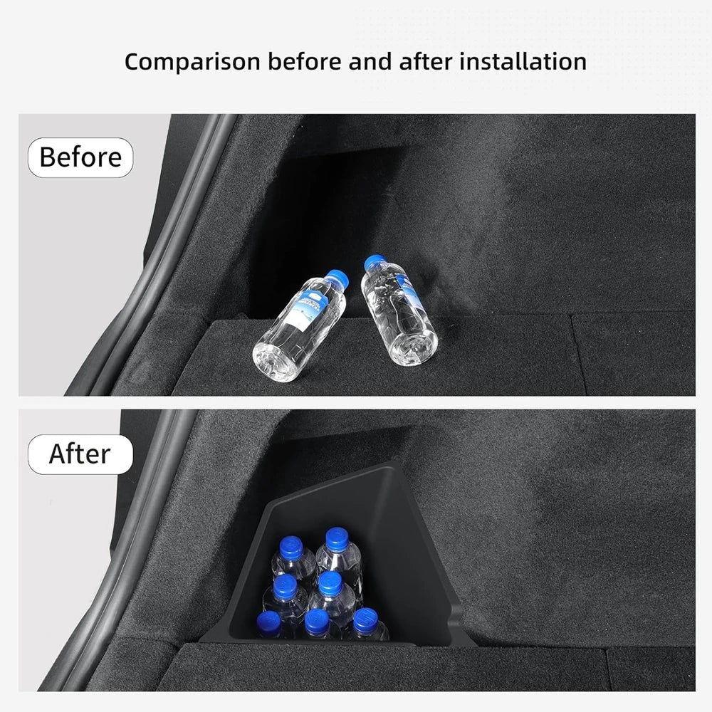 Tesmayx Model Y Juniper Trunk Organizer | TPE Cargo Storage Bins for 2025 2026 Tesla detail view