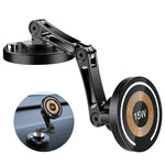 15W Magnetic Car Phone Holder Mount Wireless Charger Rotation Magnetic Car Phone Stand F detail view