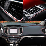 5M Red Universal Car Moulding Decoration Flexible Strip Interior Dashboard Panel Door lifestyle view