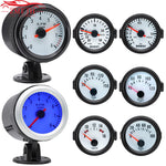 Car 52mm 6-in-1 Gauge Set | Turbo Boost Oil Pressure Water Temp Tachometer Voltmeter 12V