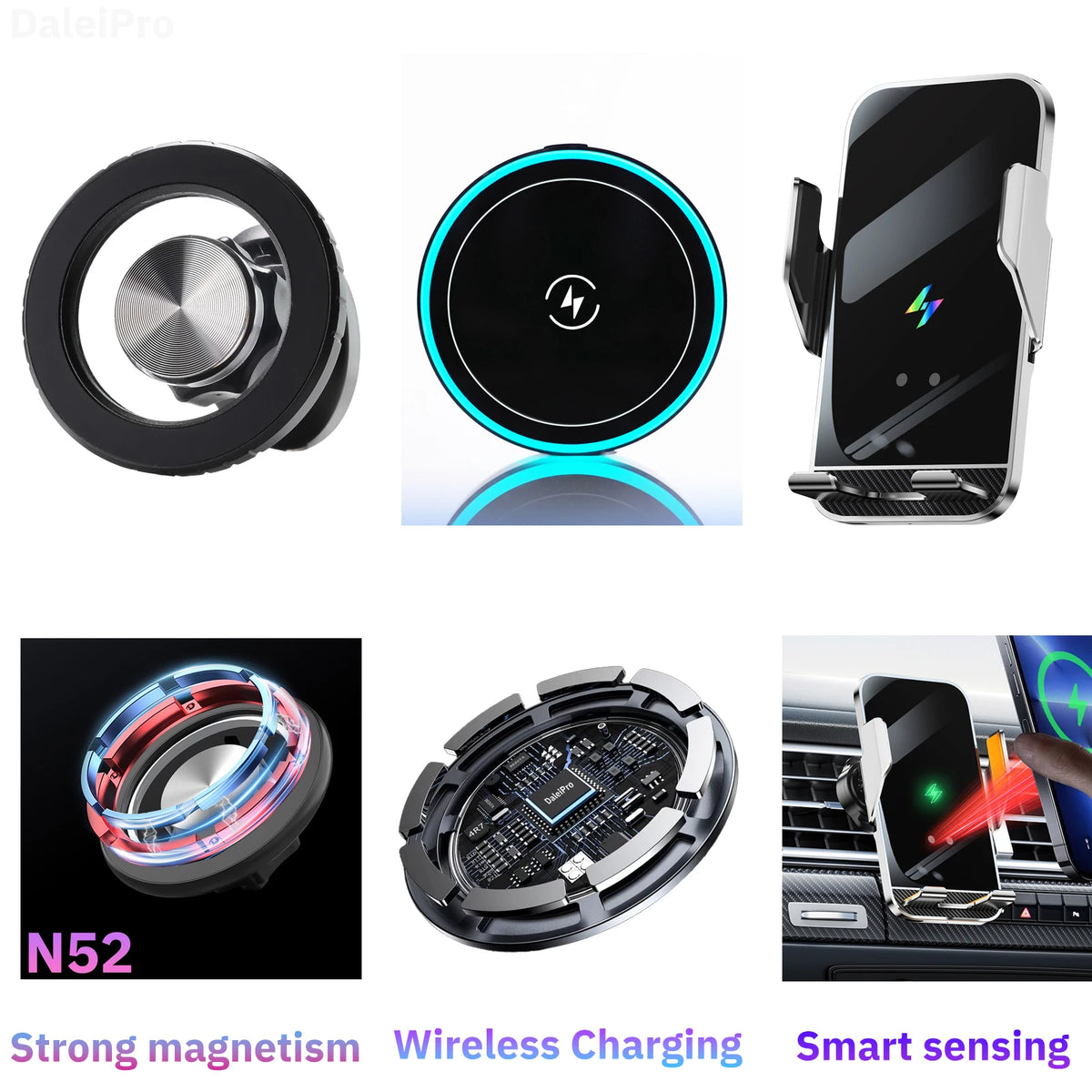 Special Phone Holder for Mercedes-Benz GLC X253 2016 2017 2018-2022 Car Wireless Char lifestyle view