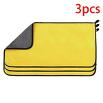 Double Layer Wash Cloth Microfiber Car Cleaning Towels 30X60cm 1/2/3/6/10pcs Soft Q additional angle