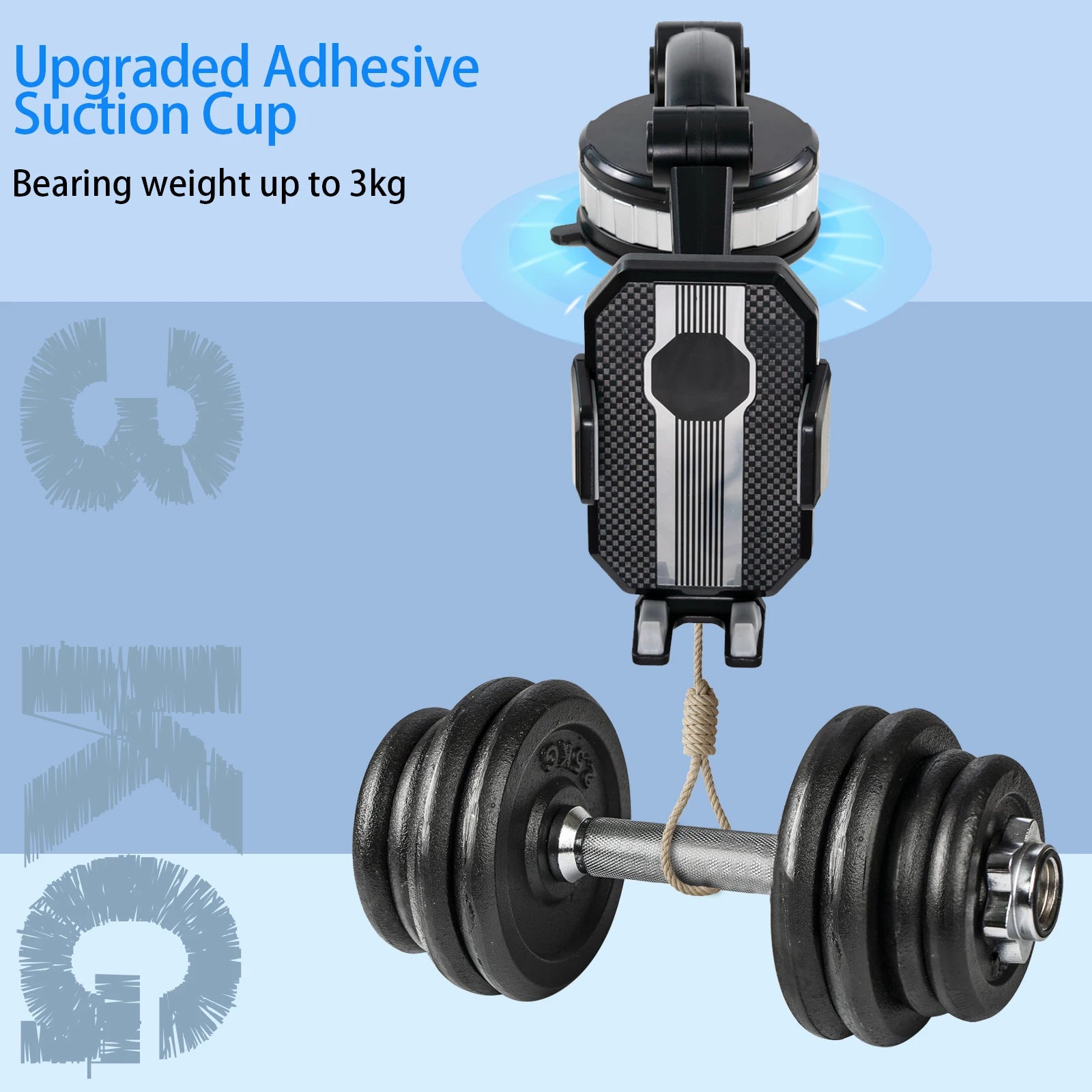 360 Rotation Universal Car Phone Holder Mount | Strong Suction Windshield Dashboard S alternate view