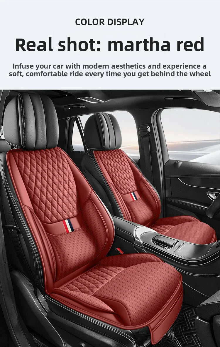 Universal Ergonomic Car Seat Cover Built-in 6cm Lumbar Support and Leg Bolster Breathabl detail view