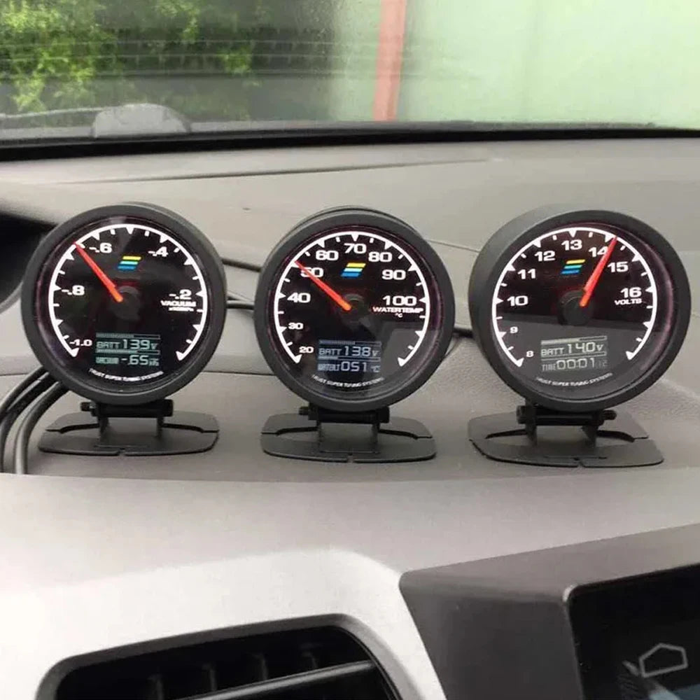 62mm GReddi LCD Digital Display Car Gauge | Oil Pressure, Temperature, Voltmeter & Bo alternate view