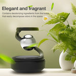 Solar Car Air Freshener Automatic Rotation Oil Diffuser