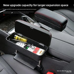 Car Seat Armrest Box Multi-Functional Storage Box, Central Control Lifting Armrest Box Universal Elb
