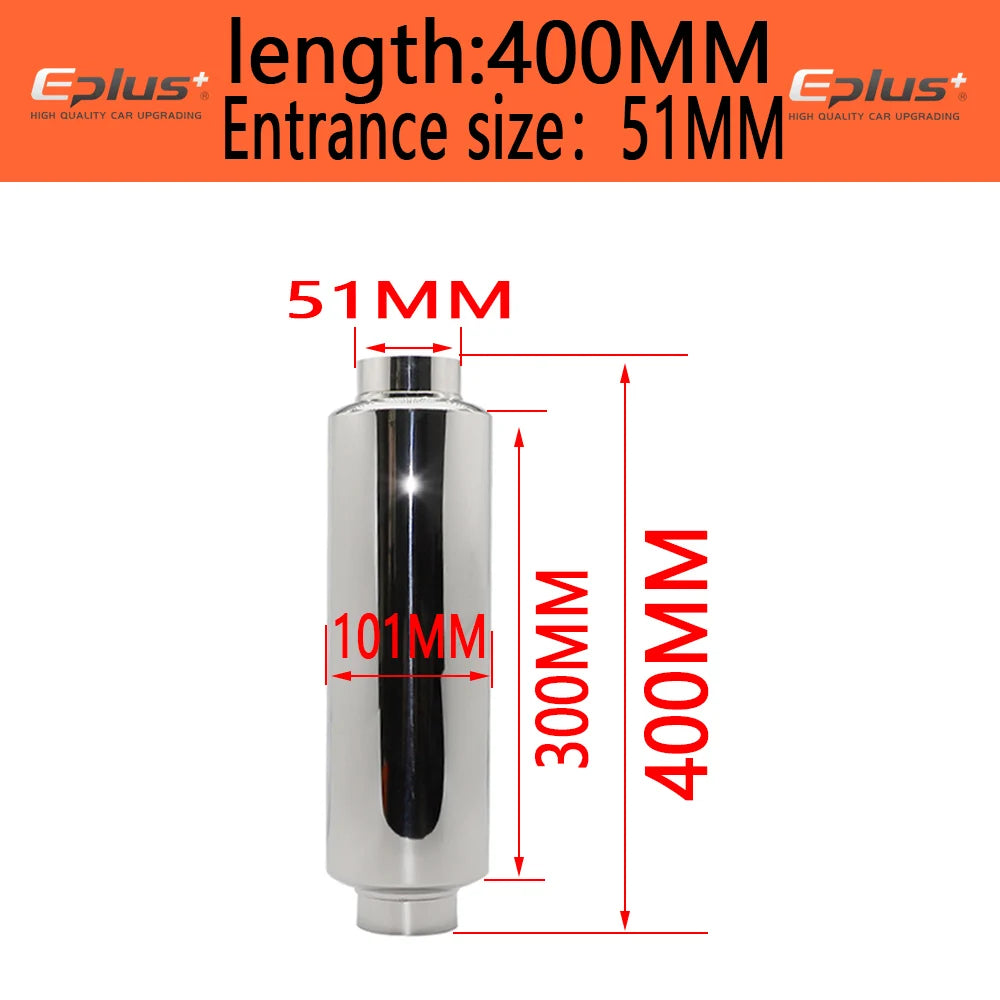 EPLUS Car Exhaust Middle Pipe Universal Stainless Steel | High Quality Muffler Replac alternate view