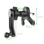 17mm Ball Head Base Car Air Vent Clip Replace for Magnetic Car Phone Holder Dashboard alternate view