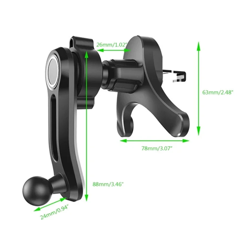 17mm Ball Head Base Car Air Vent Clip Replace for Magnetic Car Phone Holder Dashboard alternate view