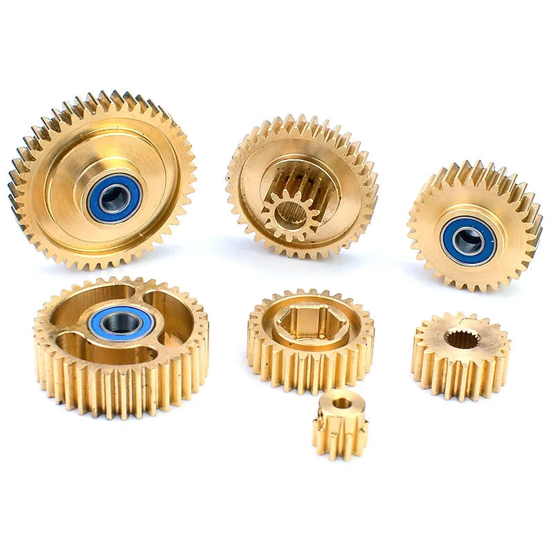 RC Truck Metal Brass Gearbox Gear Set for 1/14 Tamiya SCANIA 770S R620 VOLVO 3363 185 alternate view